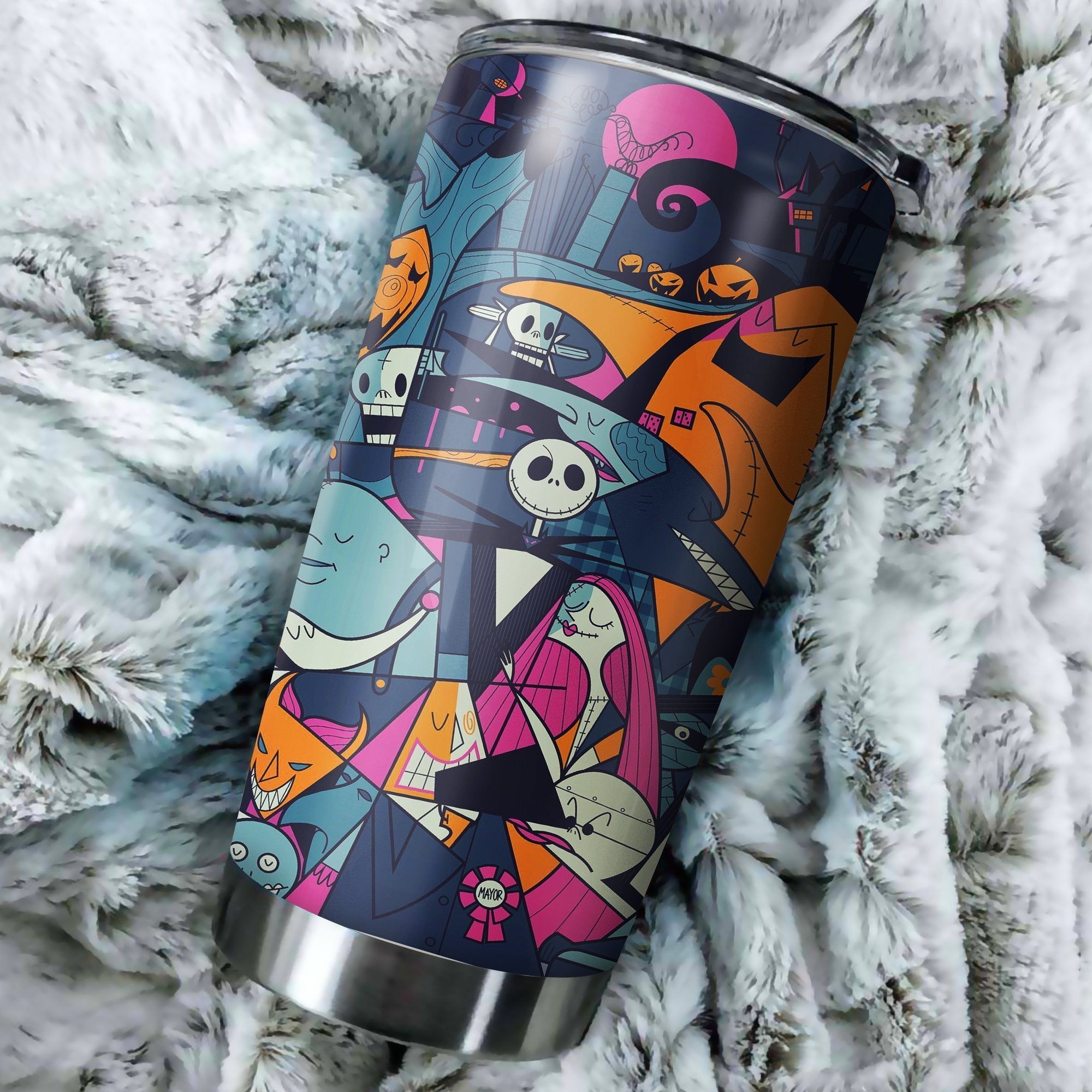 Nightmare Before Christmas Characters Tumbler Perfect Birthday Best Gift Stainless Traveling Mugs 2021