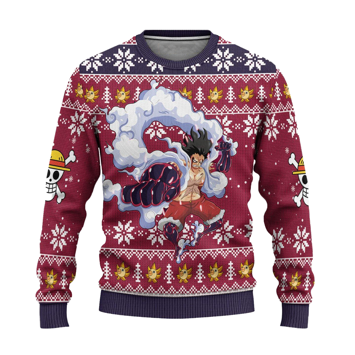 Luffy Gear 4 One Piece Anime Ugly Christmas Sweater Xmas Gift