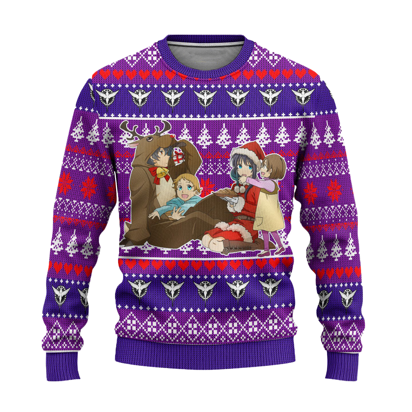 Marina x Setsuna Anime Ugly Christmas Sweater Custom Gundam Xmas Gift