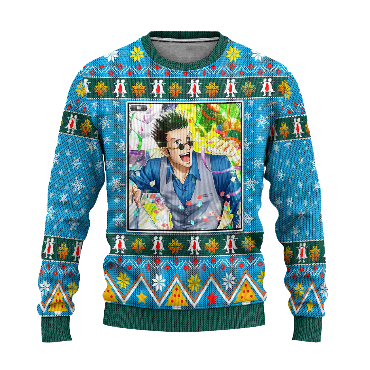 Leorio Paradinight Anime Ugly Christmas Sweater Hunter x Hunter Xmas Gift