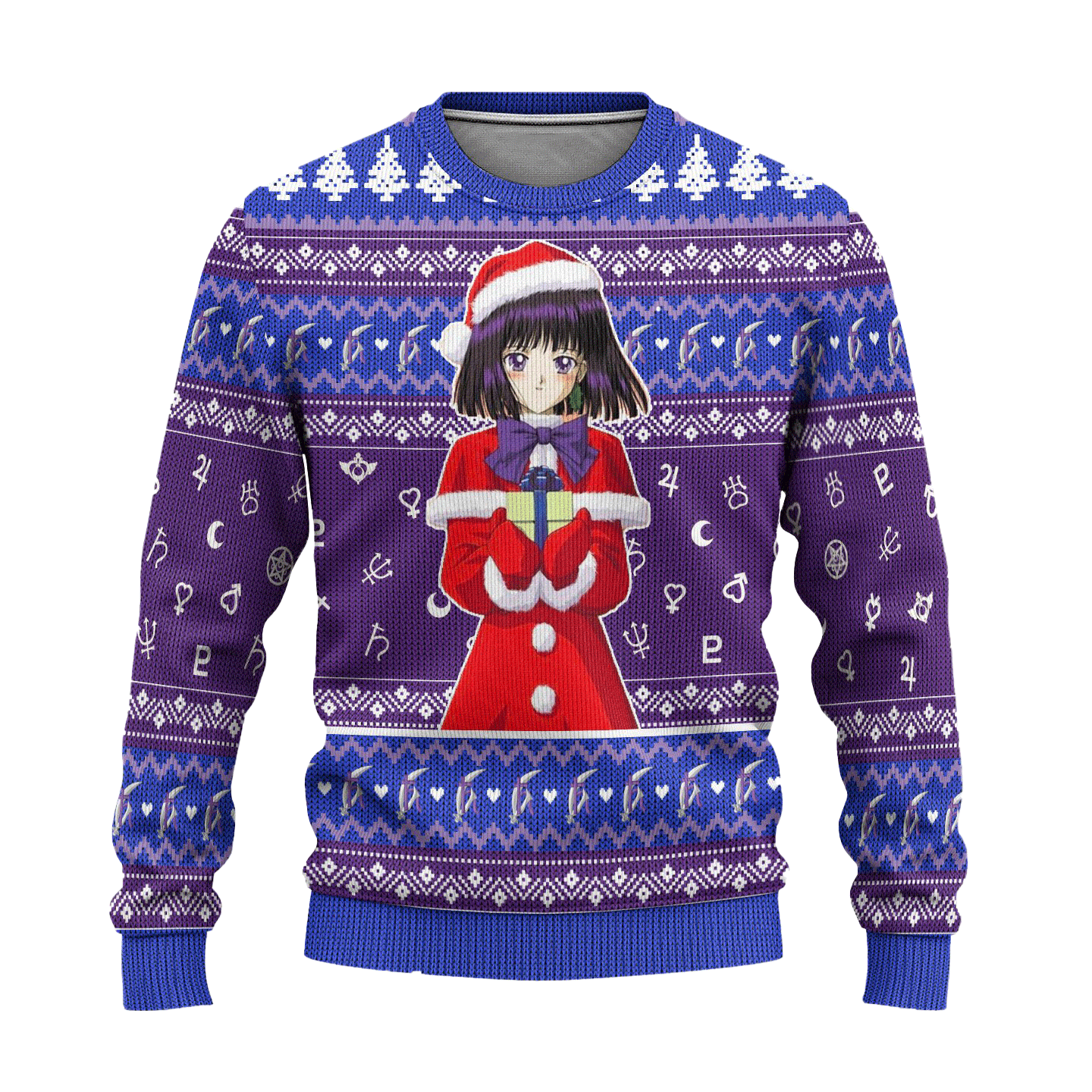 Sailor Saturn Ugly Christmas Sweater Sailor Moon Anime Xmas Gift