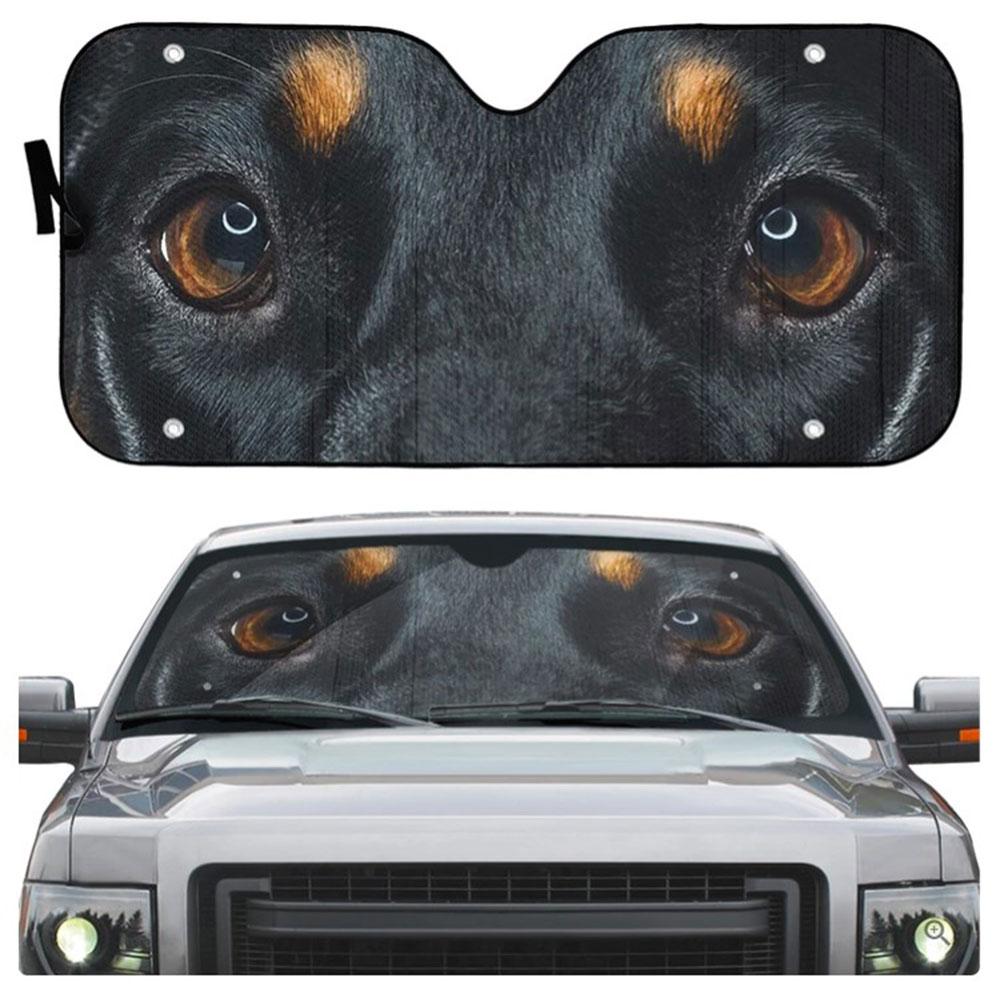 Doberman Dog Eyes Custom Car Auto Sun Shades Windshield Accessories Decor Gift