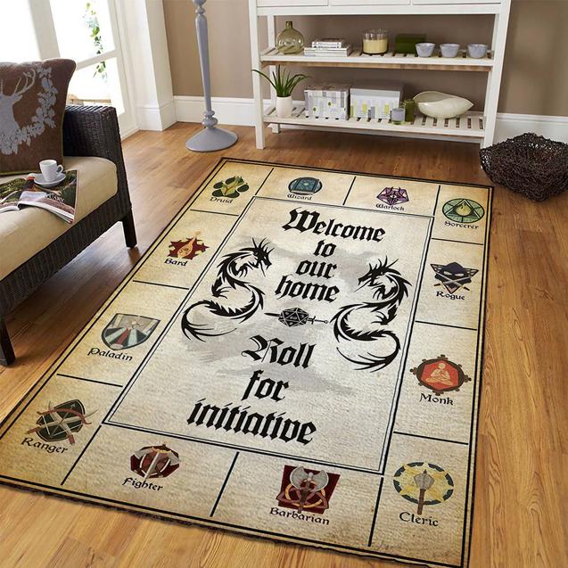 Roll Initiative Area Rug Home Decor Bedroom Living Room Decor