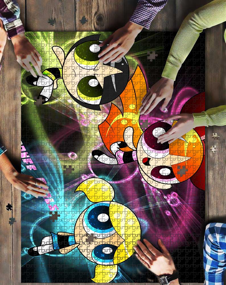 Powerpuff Girls Art Mock Puzzle