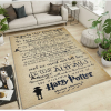 New Harry Potter Ticket Carpet Area Rug Floor Home Room Decor Room Décor