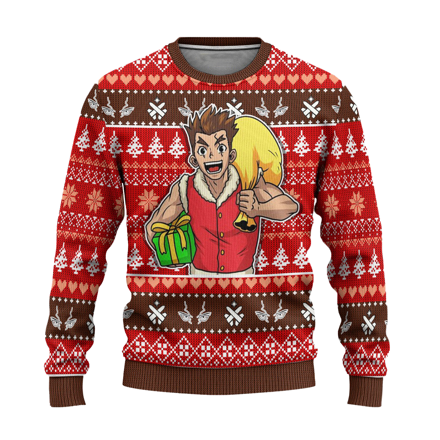 Taiju Oki Anime Ugly Christmas Sweater Custom Dr Stone Xmas Gift