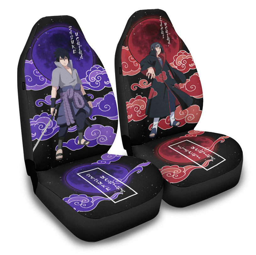 Naruto Car Accessories Anime Car Seat Covers Itachi and Sasuke