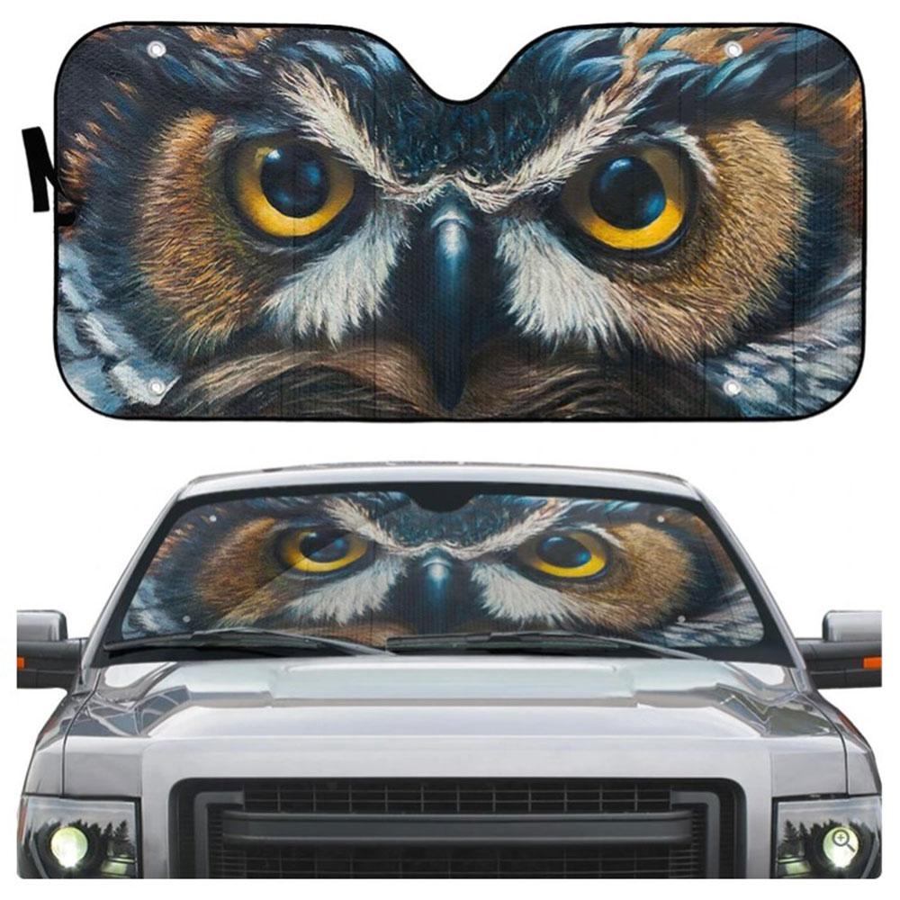 Owl Eyes Car Auto Sun Shades Windshield Accessories Decor Gift