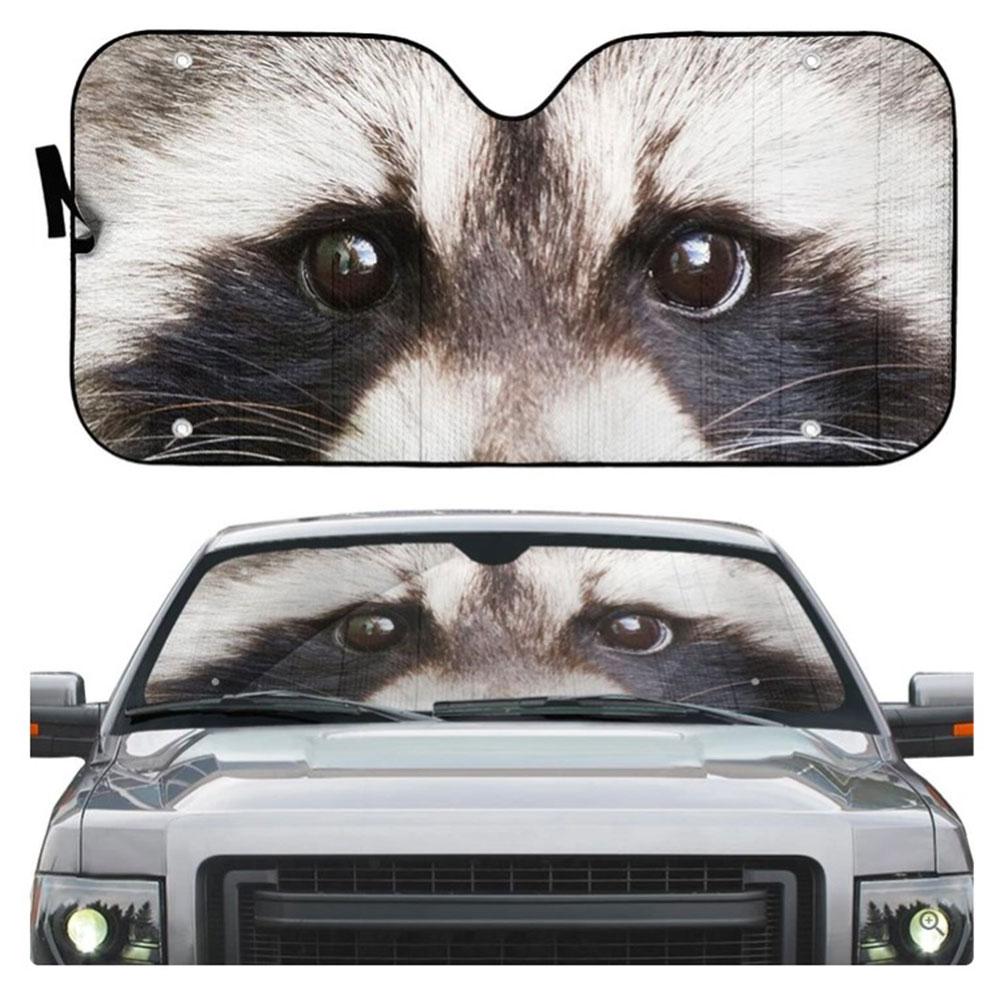 Raccoon Eyes Car Auto Sun Shades Windshield Accessories Decor Gift