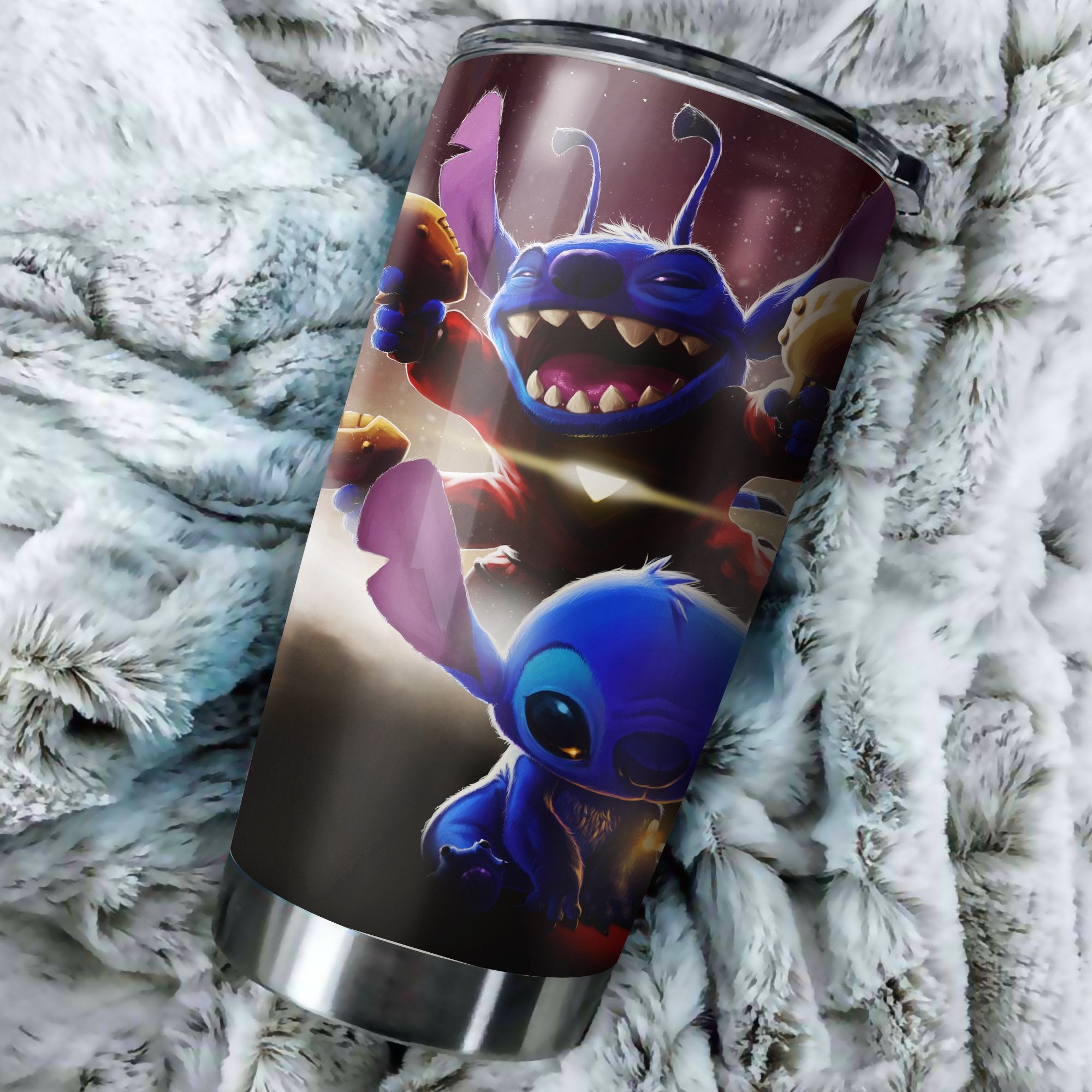 Stitch Alien Art Tumbler Perfect Birthday Best Gift Stainless Traveling Mugs 2021