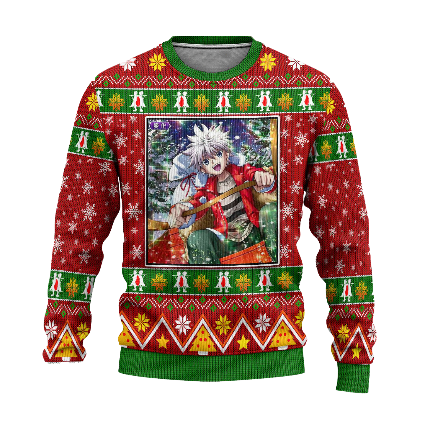 Killua Zoldyck Anime Ugly Christmas Sweater Hunter x Hunter Xmas Gift