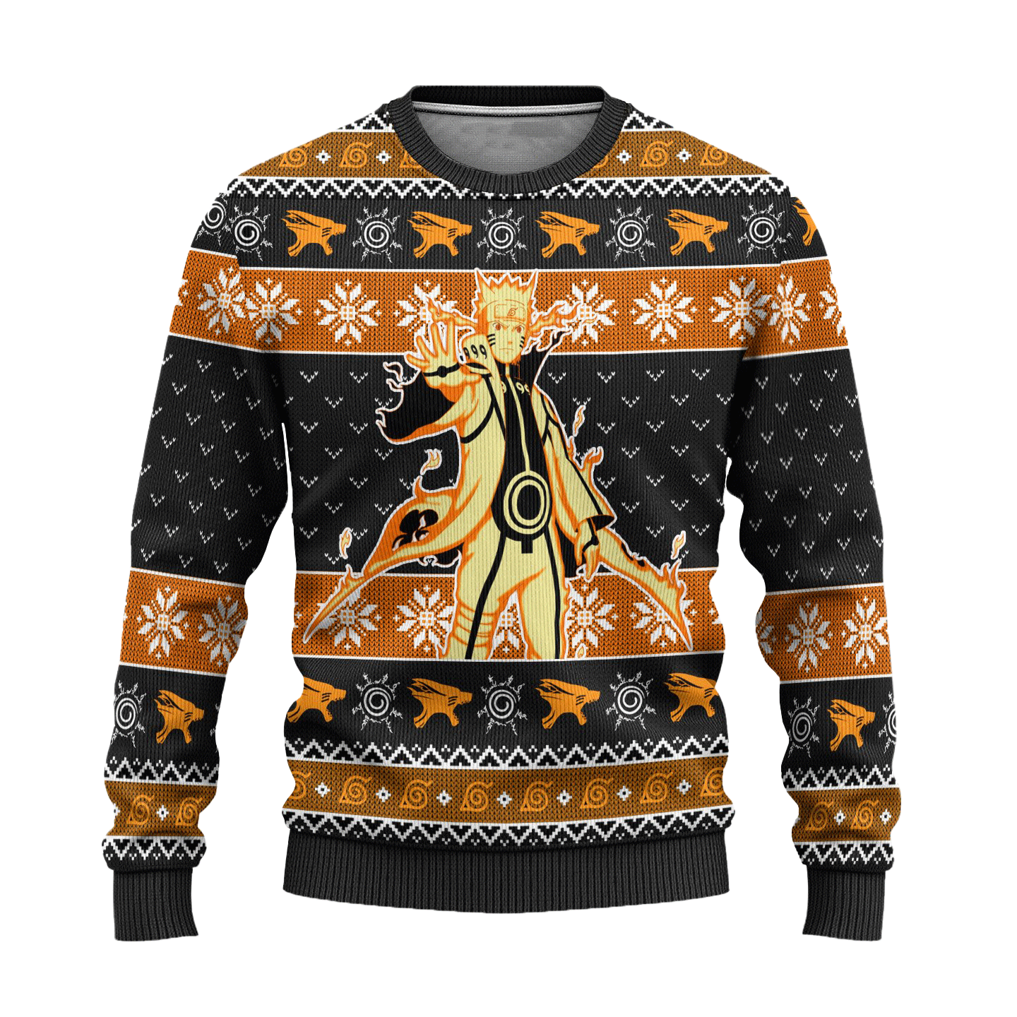 Naruto Kurama Nine Tails Anime Ugly Christmas Sweater Xmas Gift