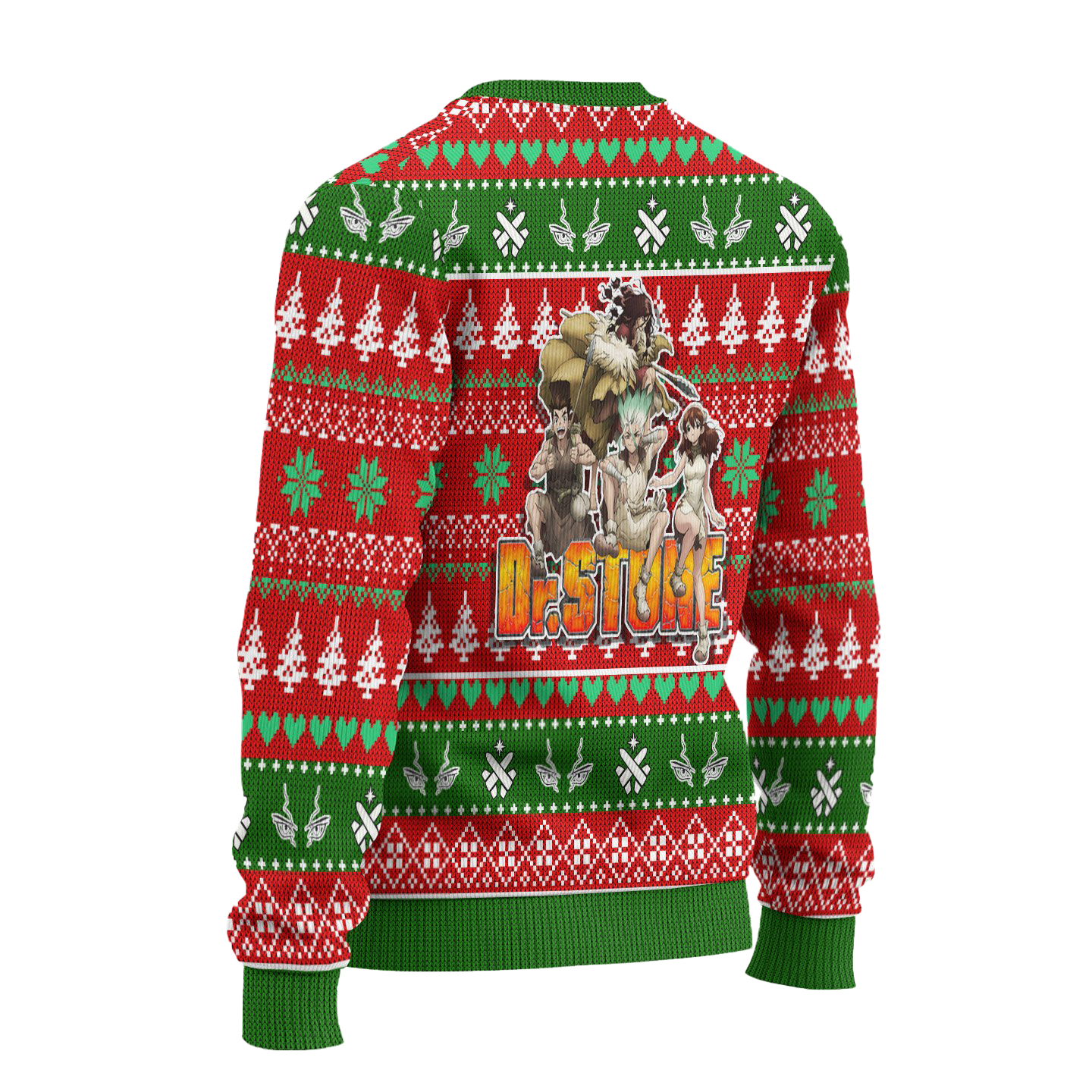 Senku Ishigami Anime Ugly Christmas Sweater Custom Dr Stone Xmas Gift