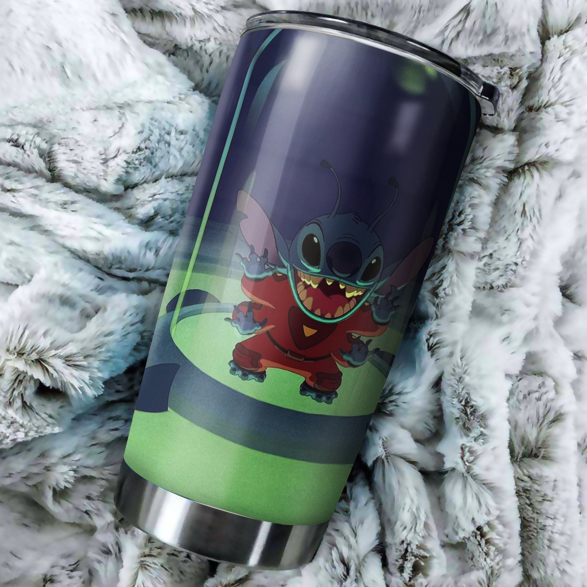 Stitch Alien Tumbler Perfect Birthday Best Gift Stainless Traveling Mugs 2021