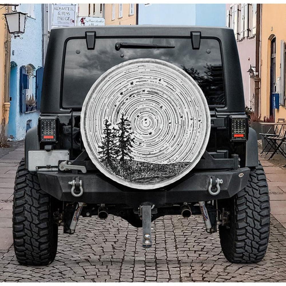 Traveling Camper Jeep Car Spare Tire Cover Gift For Campers