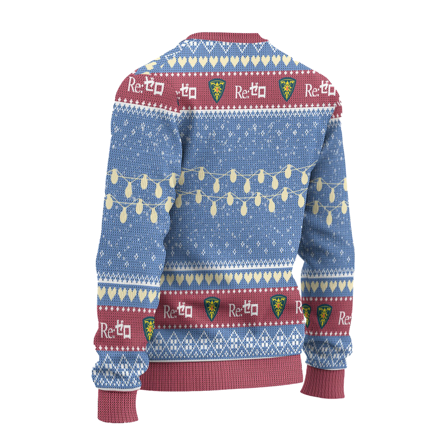 Rem x Puck Anime Ugly Christmas Sweater Custom Re Zero Xmas Gift
