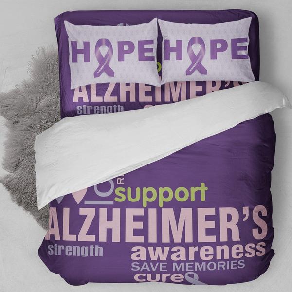 Alzheimer'S Awareness Bedding Set