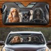 Four Dachshund Longhair Family Car Windshield Auto Sun Shade Amazing Best Gift Ideas 2022