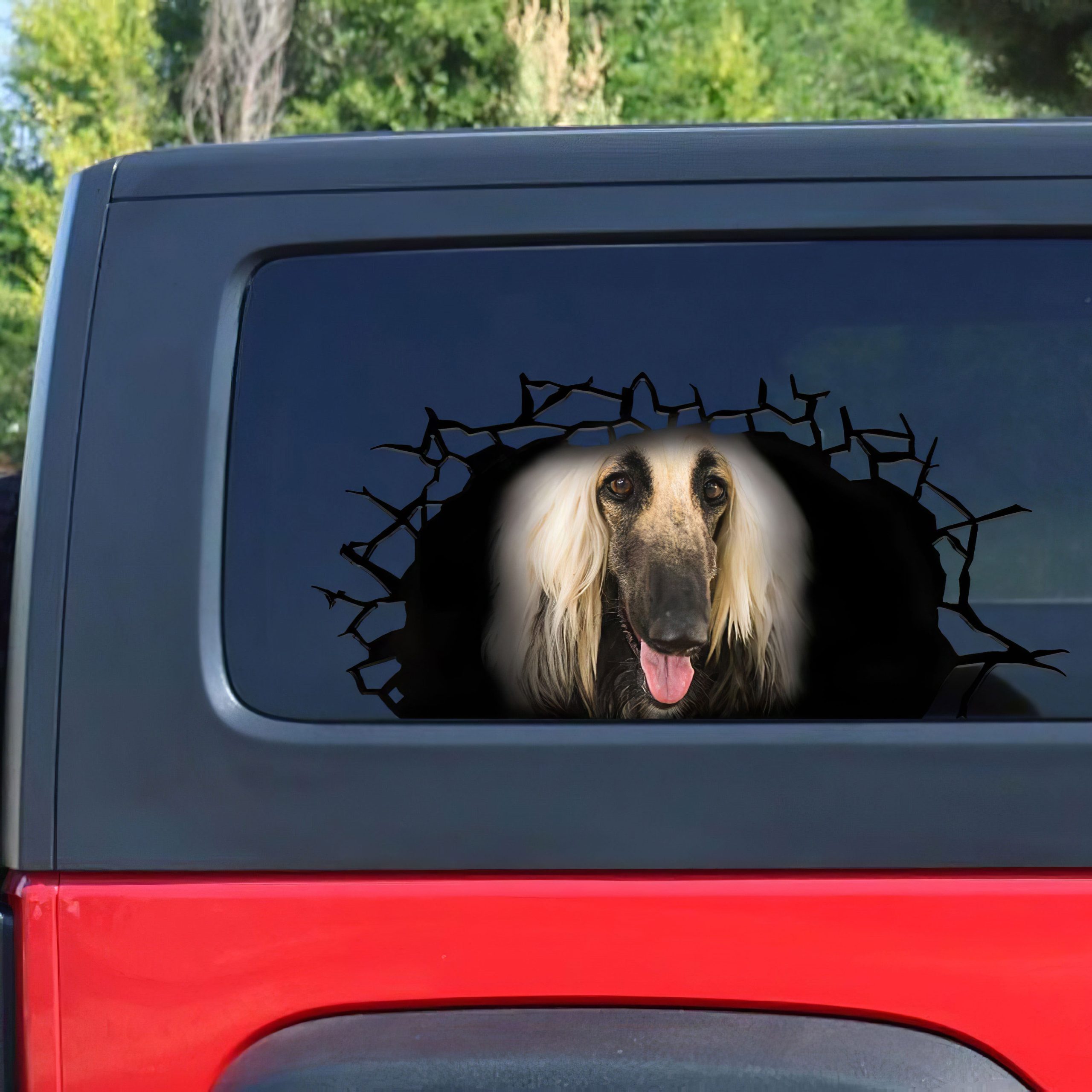 Best Afghan Hound Car 3D Stickers Decal Car Accessories Car Decoration Amazing Gift Idea