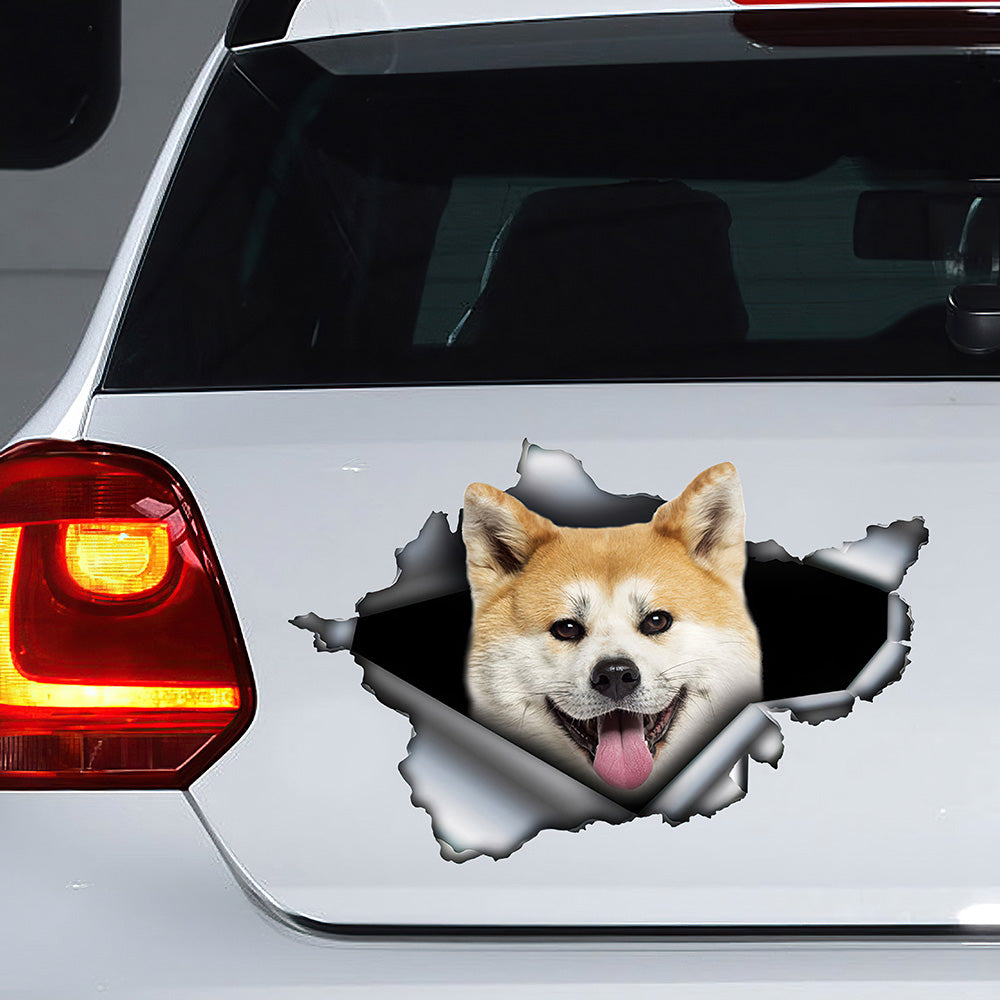 Best Akita Inu Car Decal 2 Car 3D Stickers Decal Car Accessories Car Decoration Amazing Gift Idea