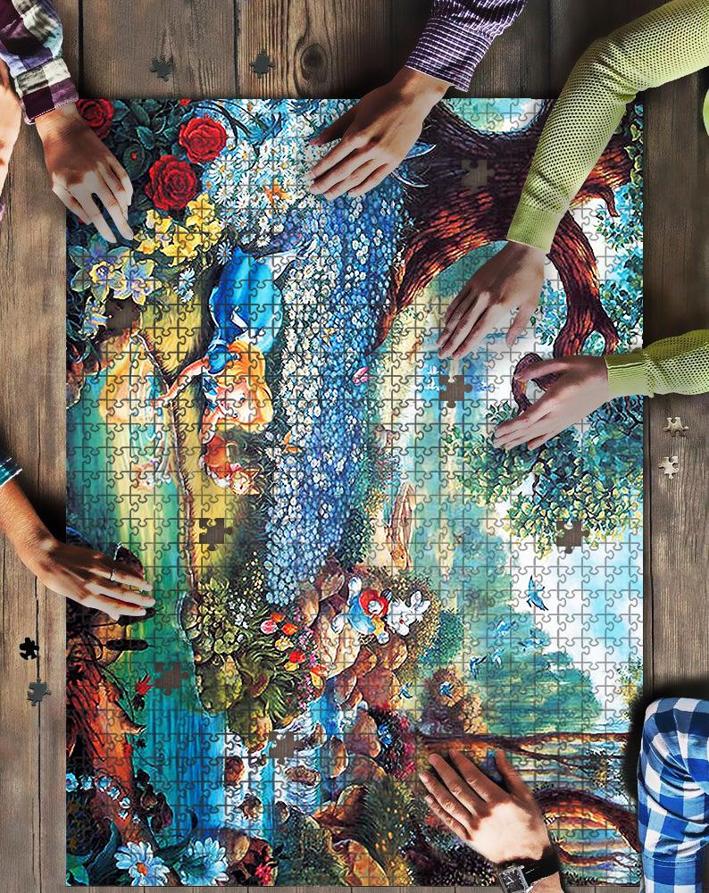 Alice In Wonderland Art Jigsaw Mock Puzzle