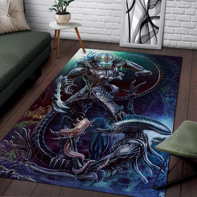 Aliens Vs Predator Rug Home Decor Bedroom Living Room Decor