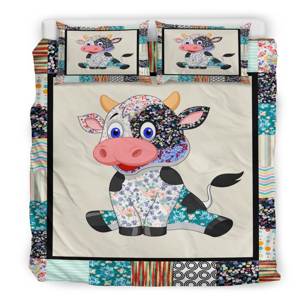 Cow Bedding Duvet Cover And Pillowcase Set