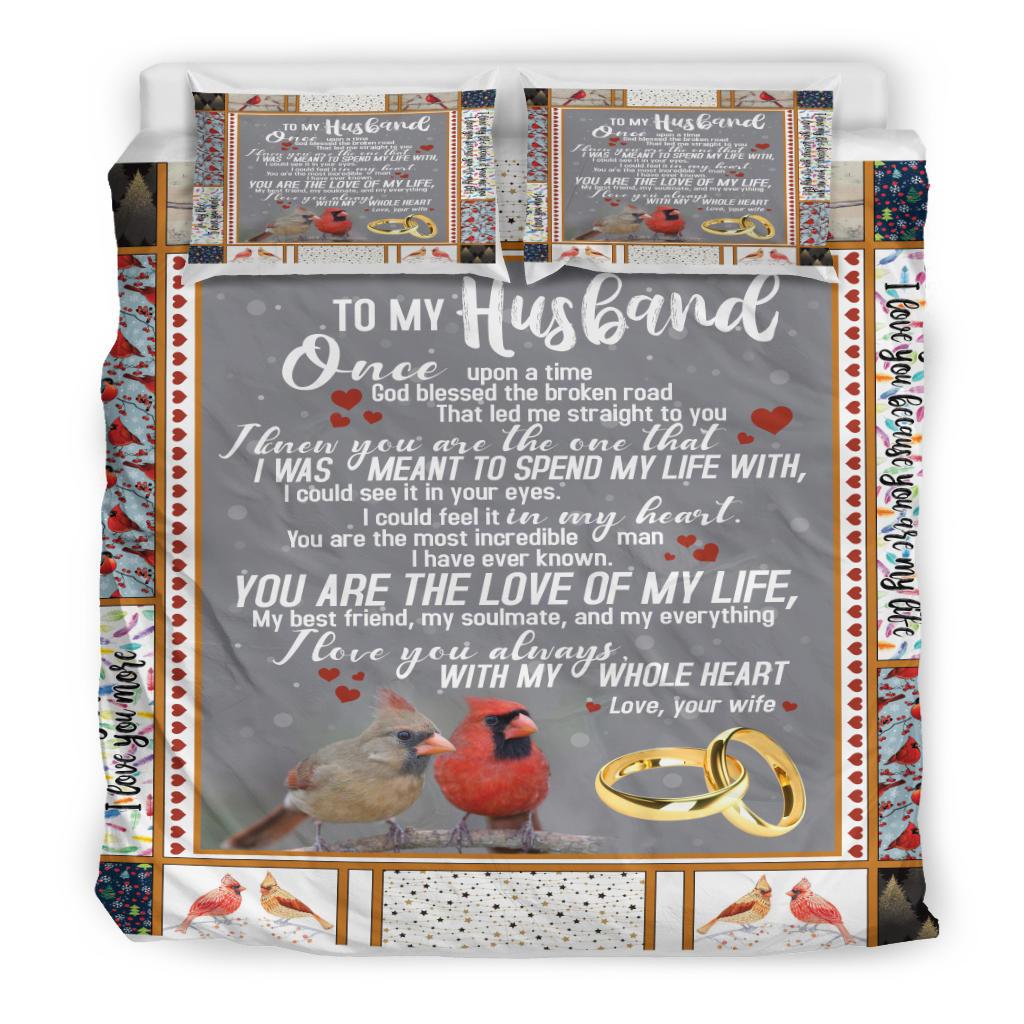 To My Husband Once Upon A Time Bedding Duvet Cover And Pillowcase Set