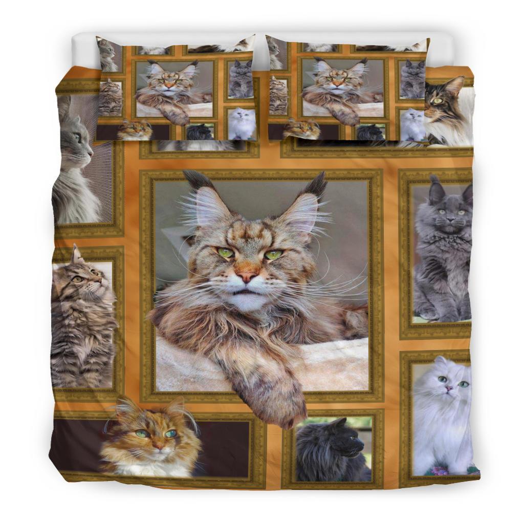 Quilt Cat Bedding Duvet Cover And Pillowcase Set