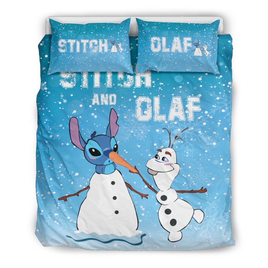 Stitch & Olaf Bedding Set 7Duvet Cover And Pillowcase Set