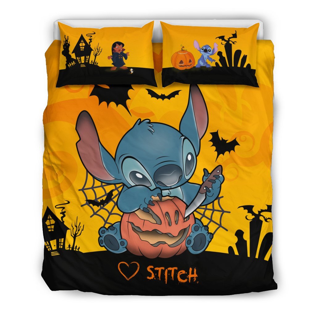 Stitch Halloween Bedding Set 1Duvet Cover And Pillowcase Set