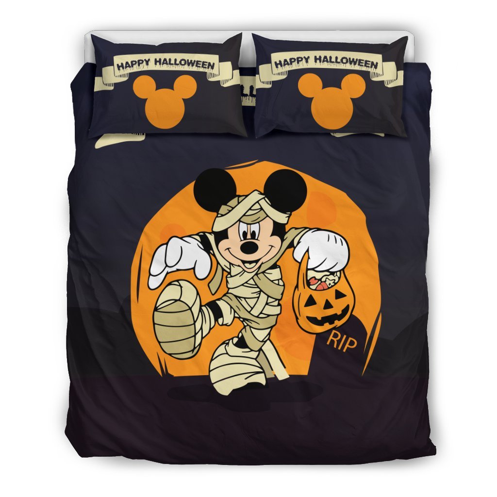 Mice Happy Halloween Bedding SetDuvet Cover And Pillowcase Set