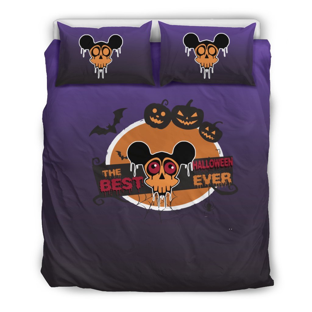 Mice Skull Halloween Bedding SetDuvet Cover And Pillowcase Set