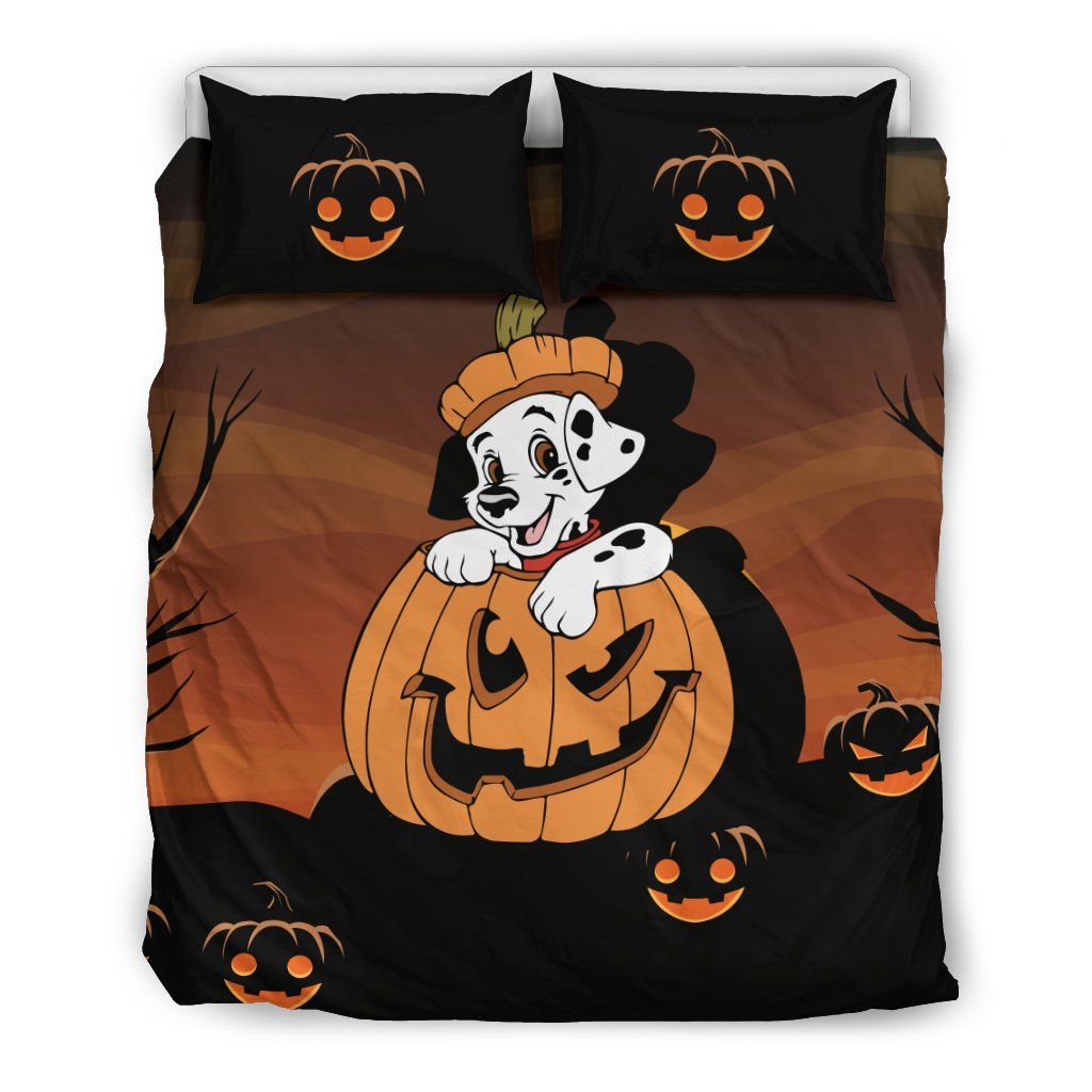 Dalmatian Halloween Bedding Set 1Duvet Cover And Pillowcase Set