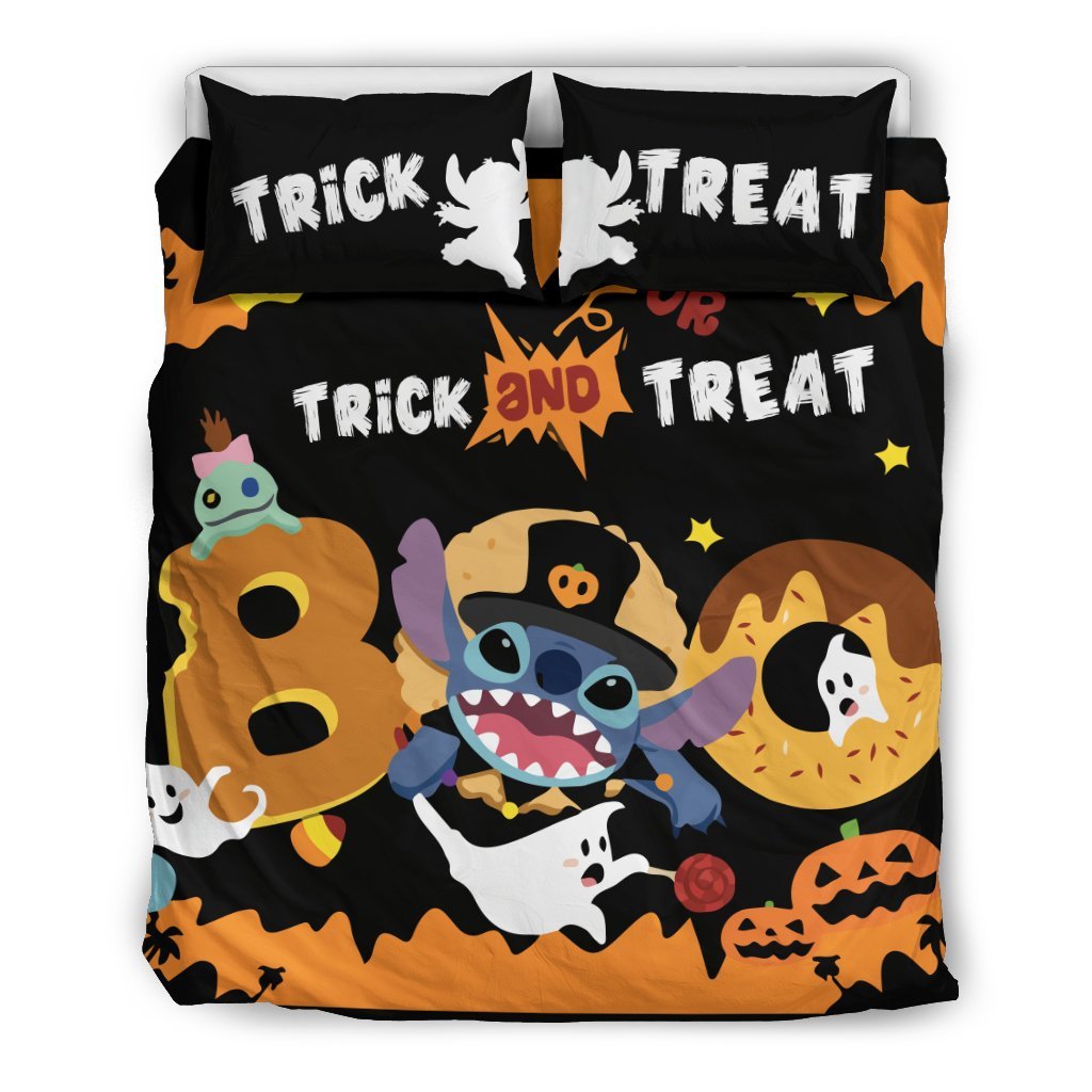 Stitch Trick Or Treat Bedding Set 7Duvet Cover And Pillowcase Set