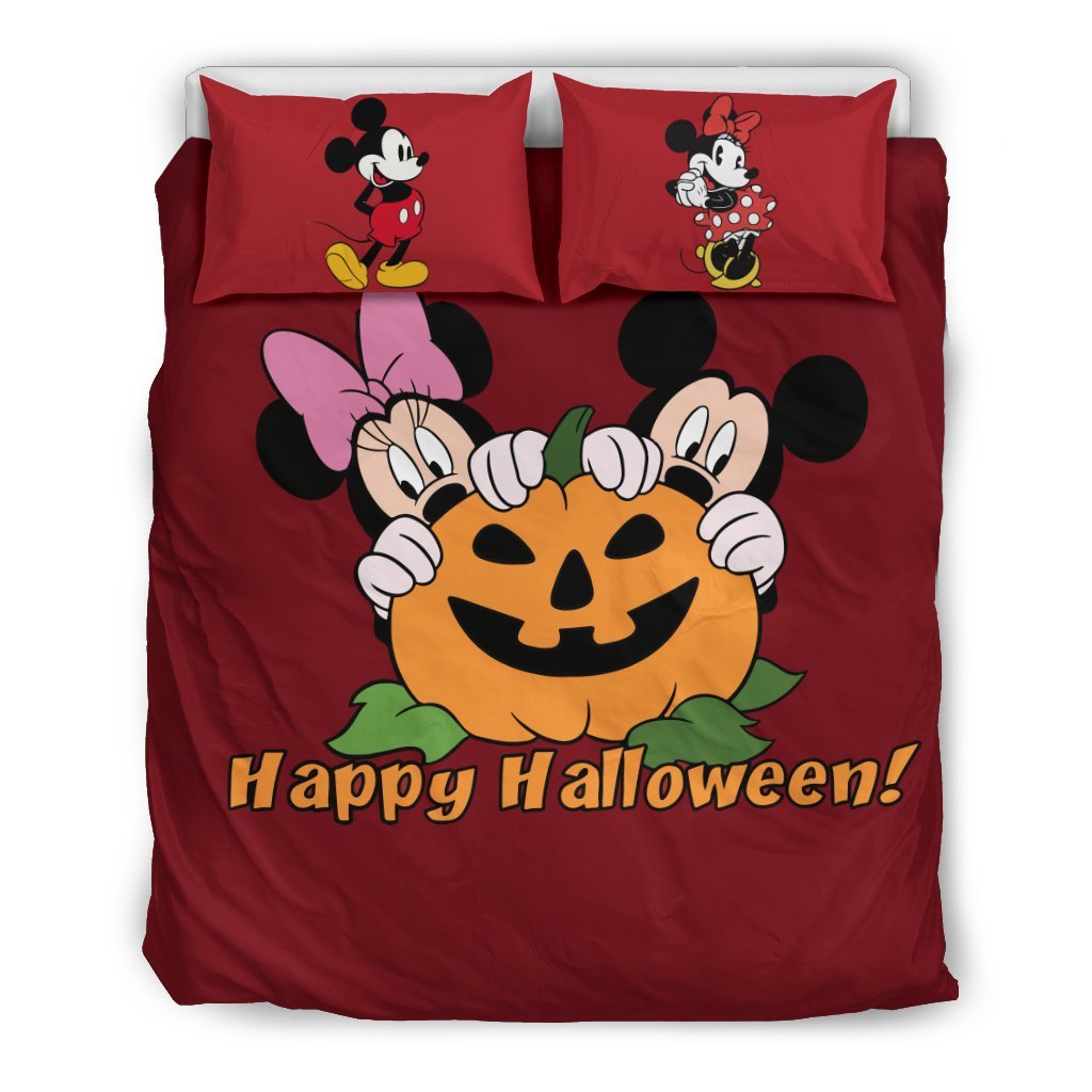 Mice And Minnie Halloween Bedding SetDuvet Cover And Pillowcase Set