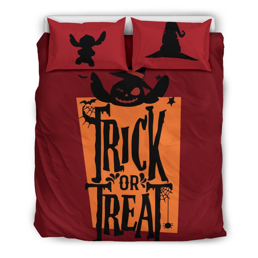 Stitch Trick Or Treat Bedding Set 8Duvet Cover And Pillowcase Set