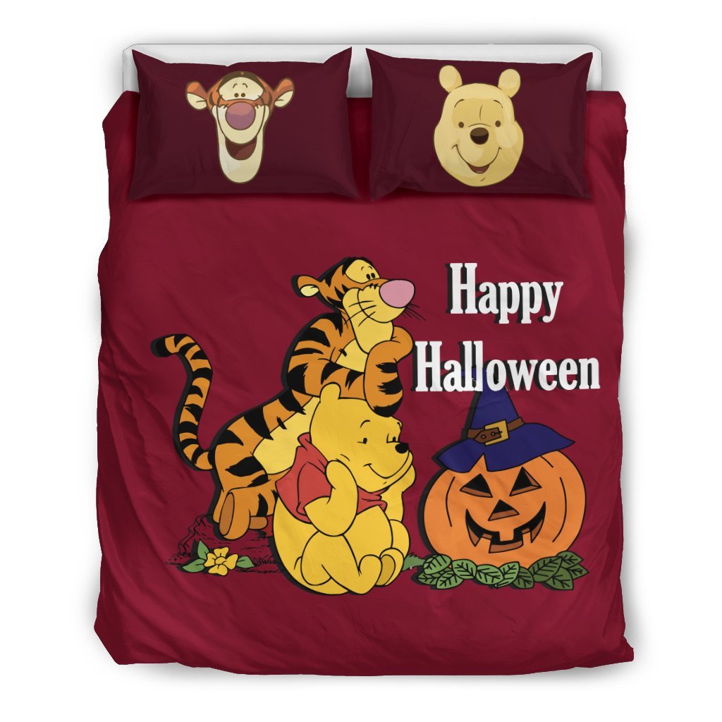 Winnie The Pooh Halloween Bedding Set 1Duvet Cover And Pillowcase Set