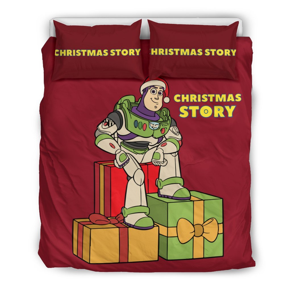 Toy Story Christmas Bedding Set 1Duvet Cover And Pillowcase Set