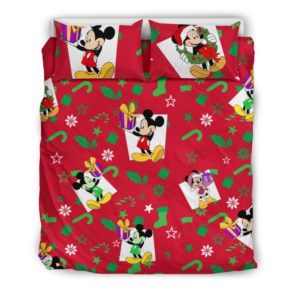 Mice Christmas Bedding Set 1Duvet Cover And Pillowcase Set