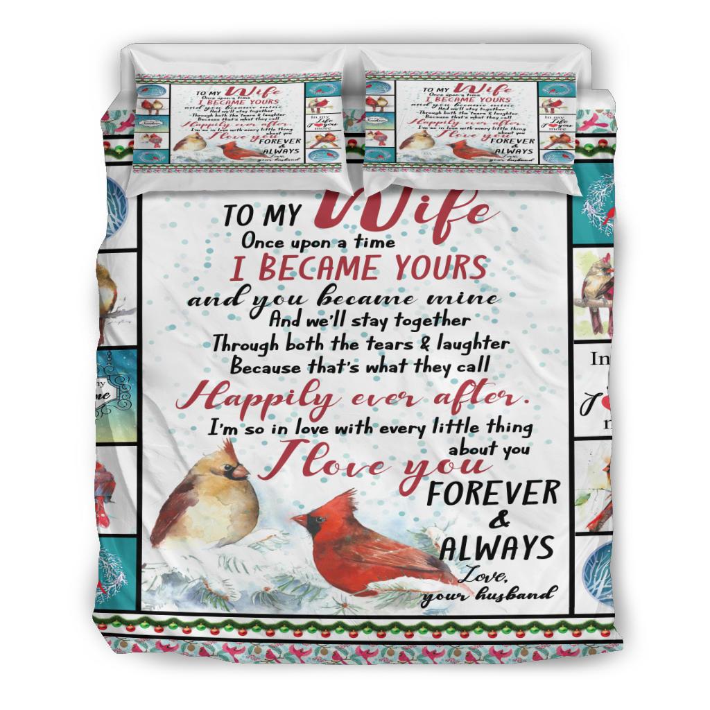 To My Wife Once Upon A Time Bedding Duvet Cover And Pillowcase Set