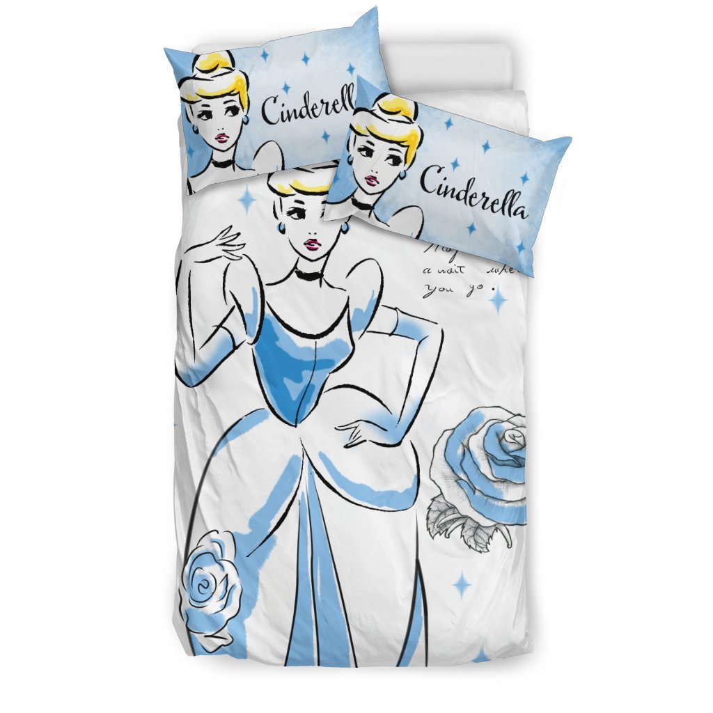 Cinderella Bedding Set 1Duvet Cover And Pillowcase Set