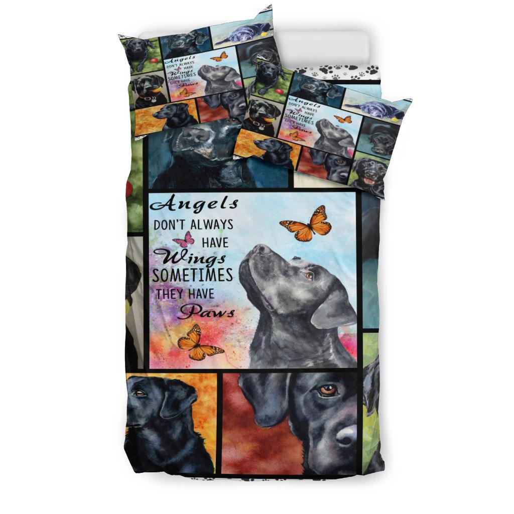 Black Labrador Bedding Set Duvet Cover And Pillowcase Set