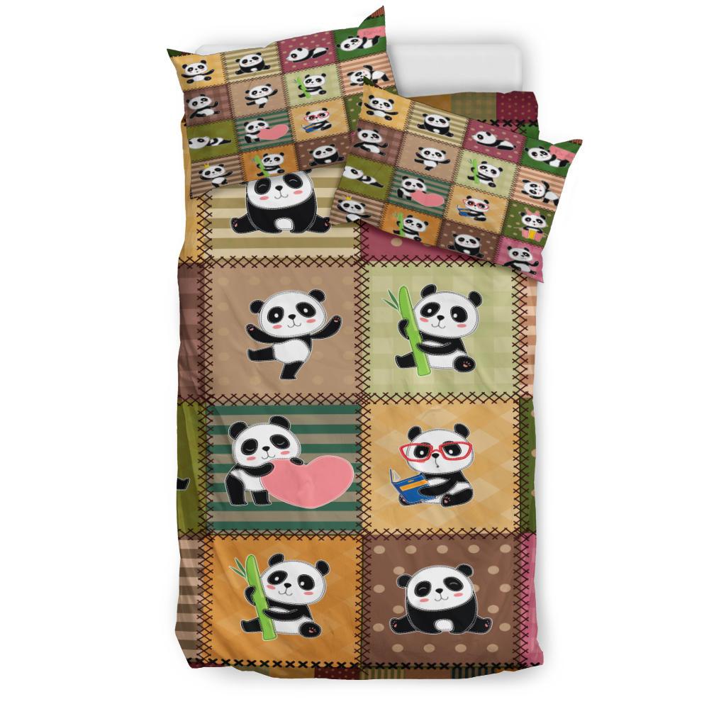 Cute Panda Bedding Set Duvet Cover And Pillowcase Set