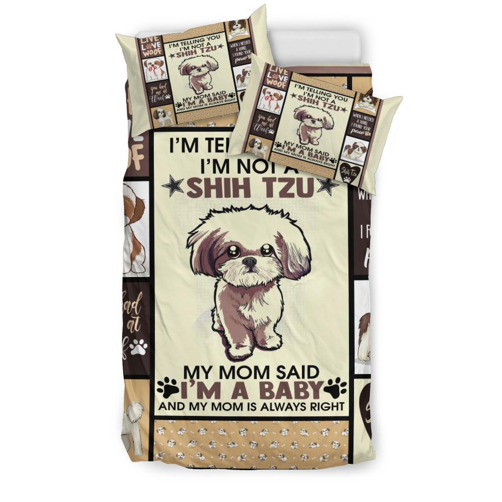 Shih Tzu Bedding Set Duvet Cover And Pillowcase Set