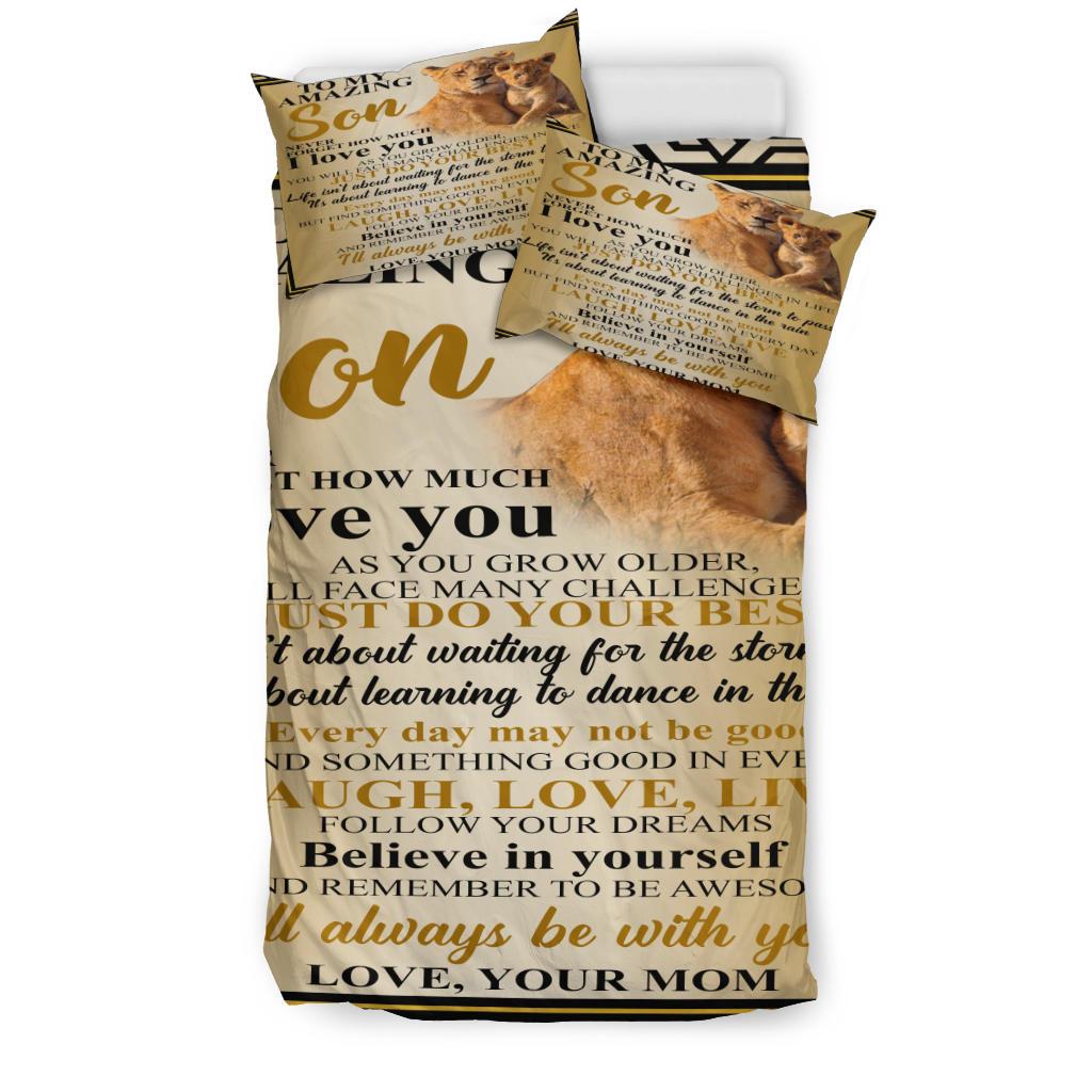 To My Amazing Son Bedding Set Duvet Cover And Pillowcase Set