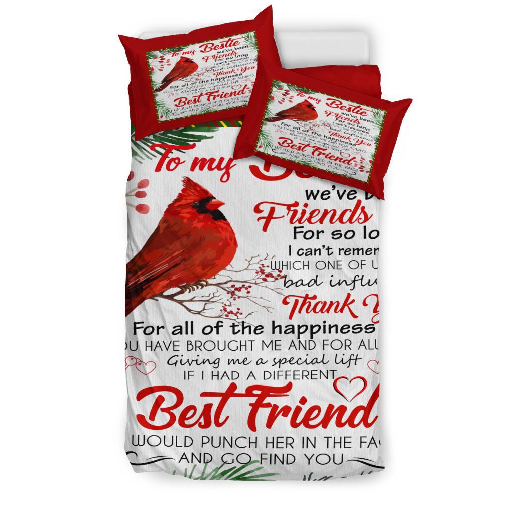 To My Bestie Bedding Set Duvet Cover And Pillowcase Set