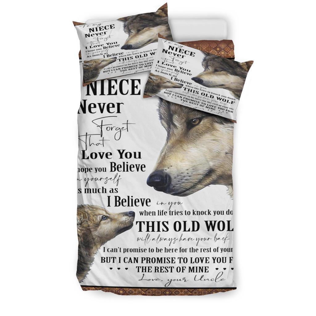 Wolf Quilt Forget Who You Are Bedding Duvet Cover And Pillowcase Set