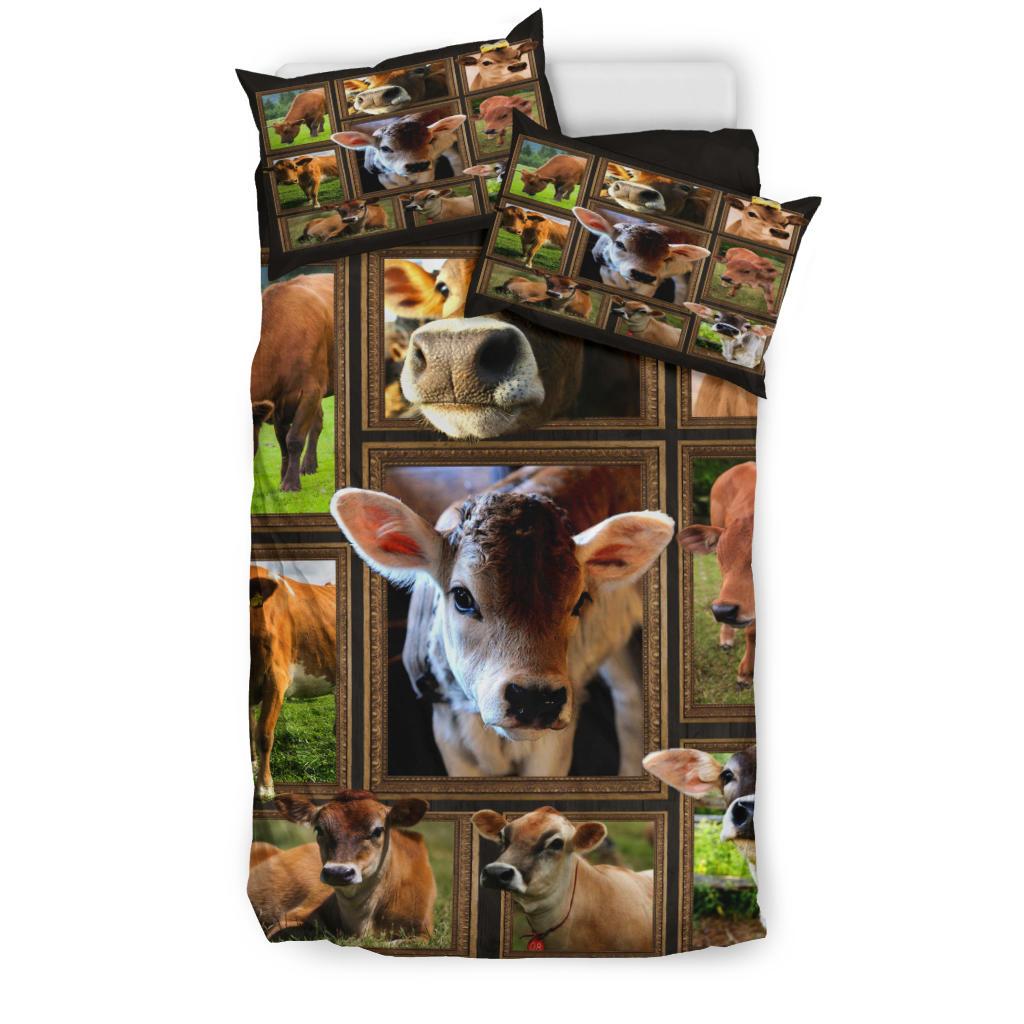 Cow Blanket Bedding Duvet Cover And Pillowcase Set