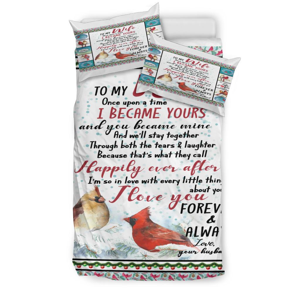 To My Wife Once Upon A Time Bedding Duvet Cover And Pillowcase Set